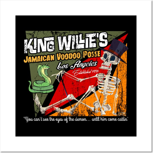 King Willie's Voodoo Posse, distressed Wall Art by hauntedjack